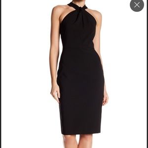 NWT Black Taylor Crepe Halter dress, size 2 small
